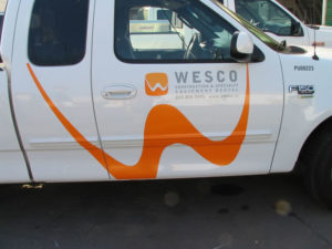 Custom 2-Color Logo Installation on Truck Door