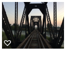 Crossing the Snake River on the Railroad Tracks