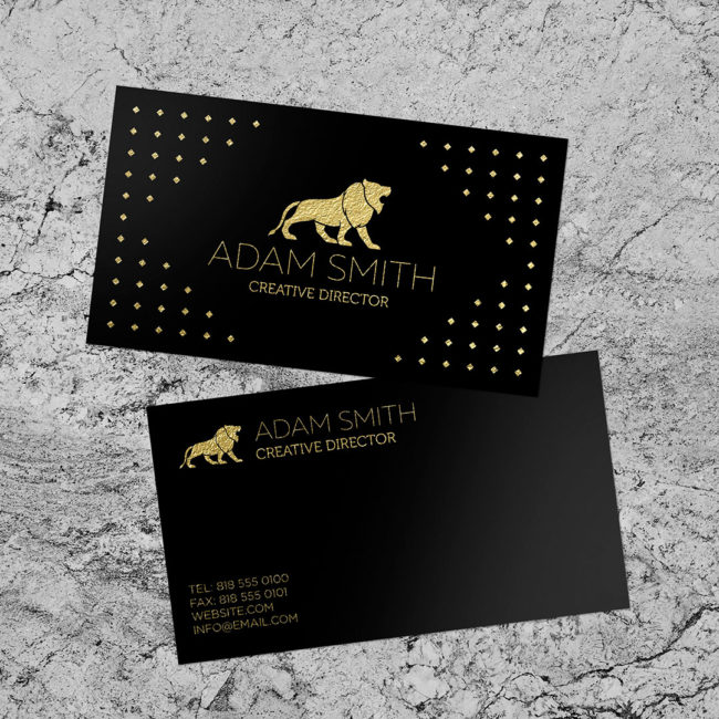 Gold Foil Business Cards