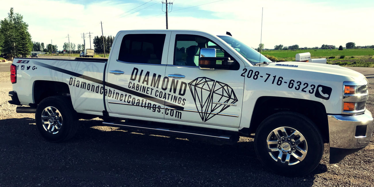 Diamond Cabinet Coatings - vehicle decals 1
