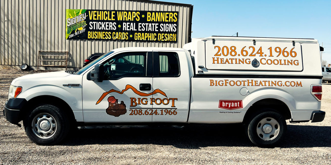 BigFoot Heating & Cooling - Fleet Graphics 1