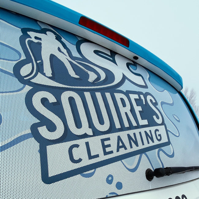 Squires Cleaning - vehicle window perf