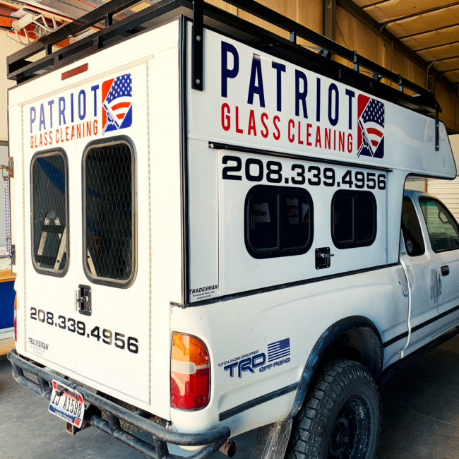 Patriot Glass Cleaning - vehicle decals 2
