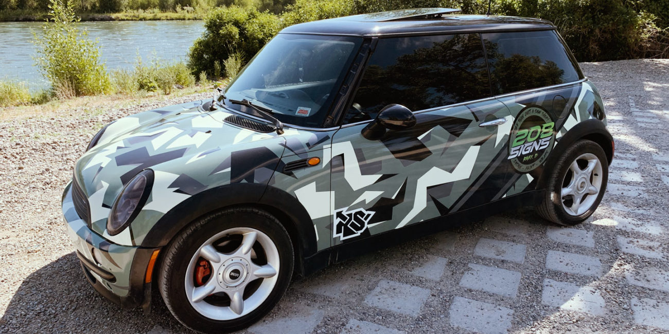 Camo-Mini-Cooper full wrap