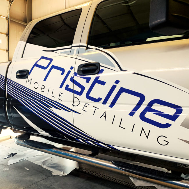 Pristine Mobile Detailing partial truck wrap2