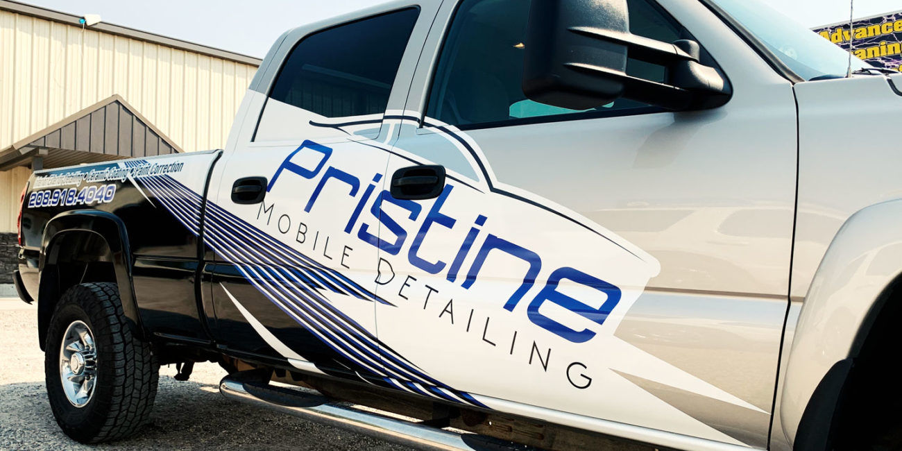 Pristine Mobile Detailing partial truck wrap3