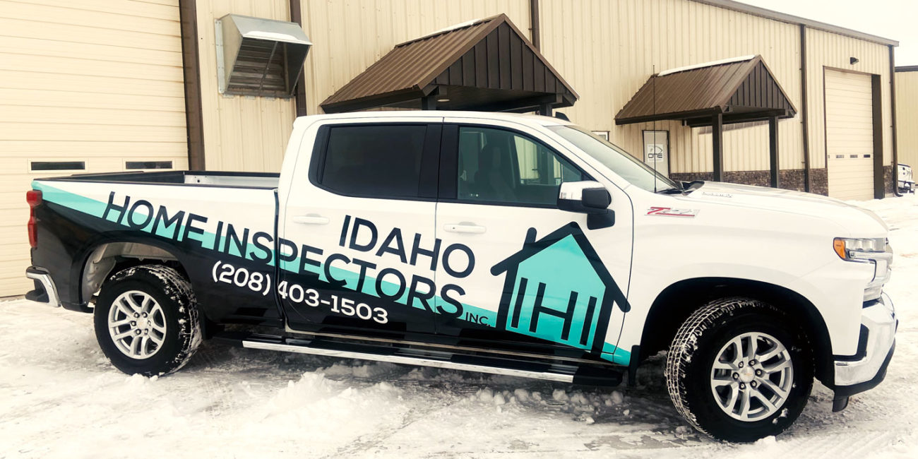 ID Home Inspectors partial truck wrap 3