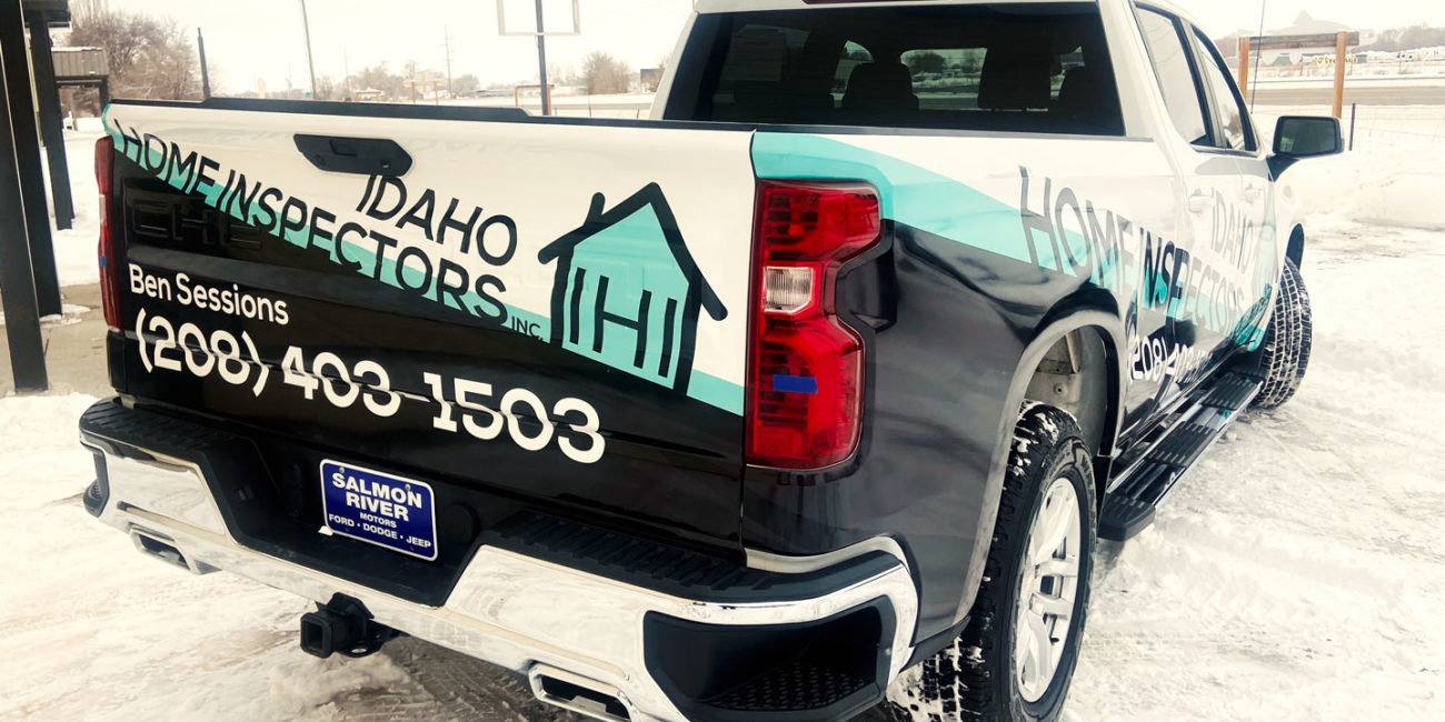 ID Home Inspectors partial truck wrap 4