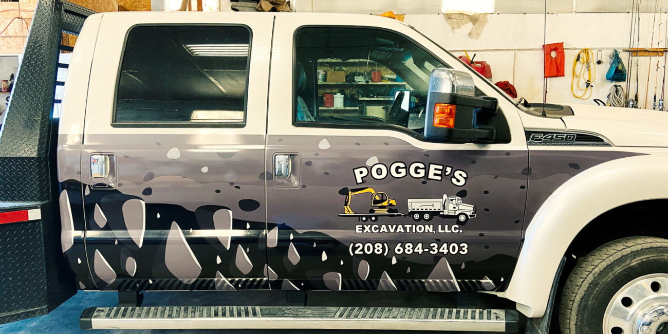 Pogge's Excavation partial truck wrap2