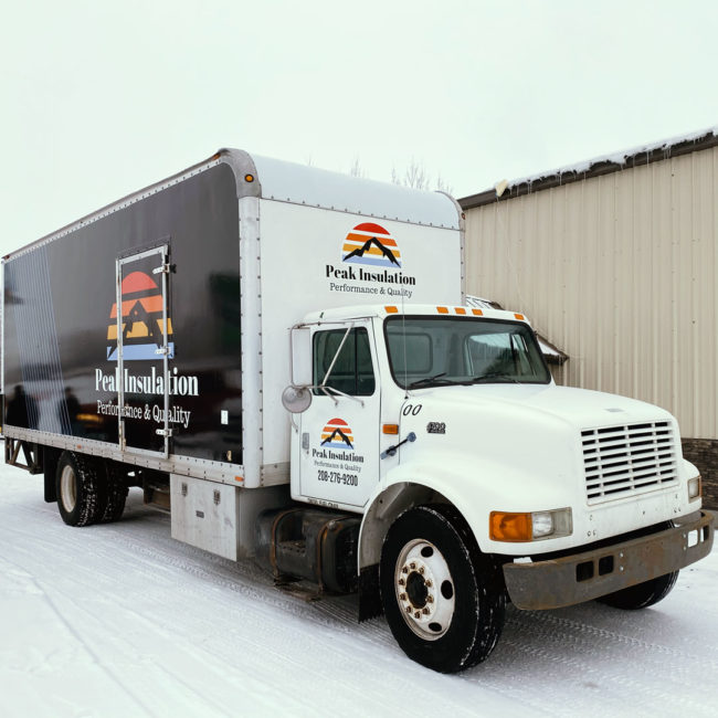 Peak Insulation box truck wrap 3