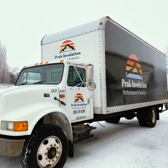 Peak Insulation box truck wrap 4