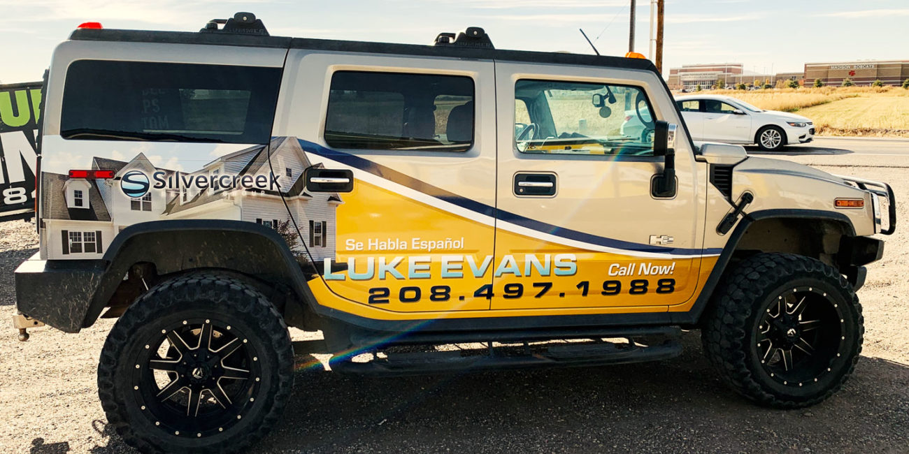 Silvercreek Realty - suv partial wrap 1