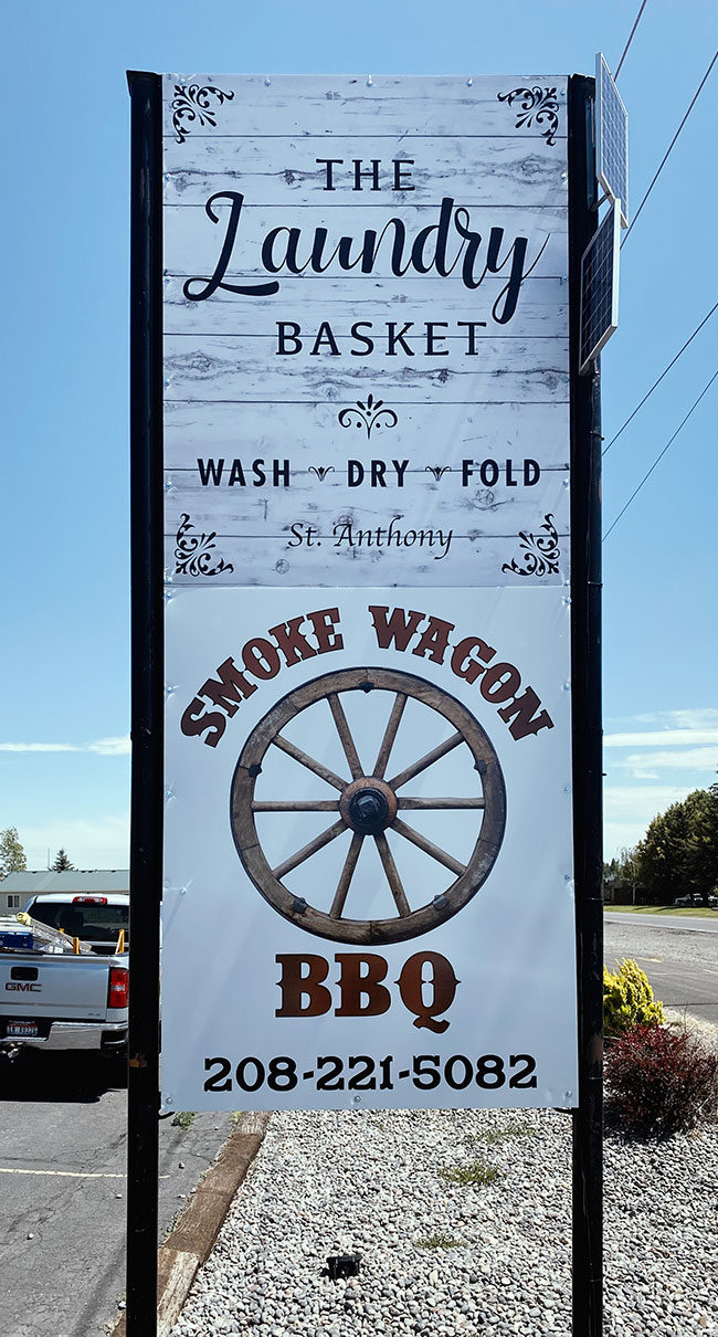 Laundry-Basket-Smoke-Wagon-signs (Rigid Sign)