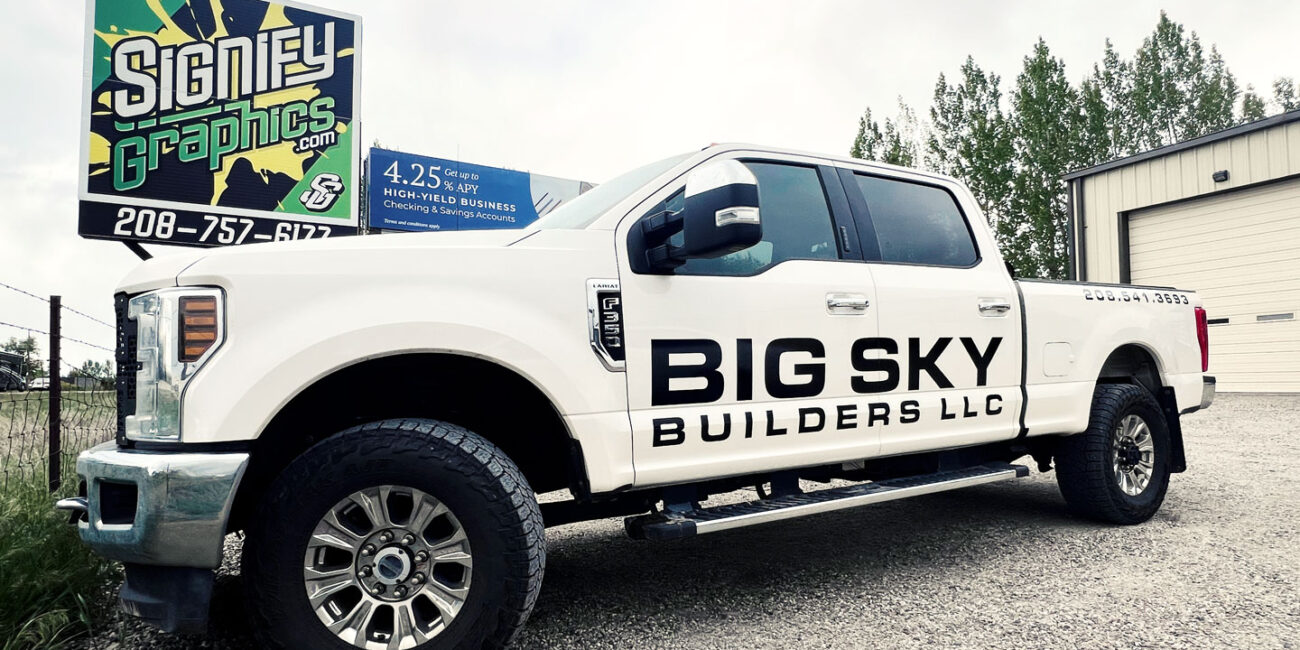 Big Sky Builders vehicle decals1