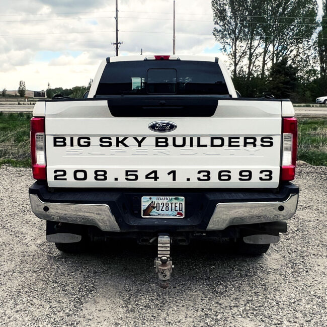 Big Sky Builders vehicle decals2