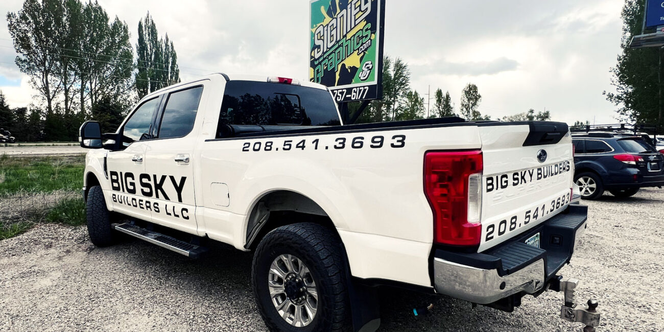 Big Sky Builders vehicle decals3