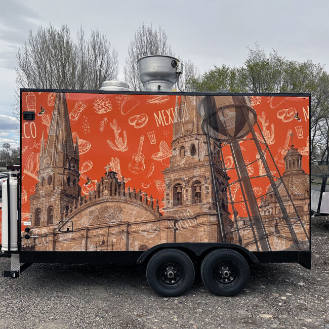 El Sazon Food truck wrap 1