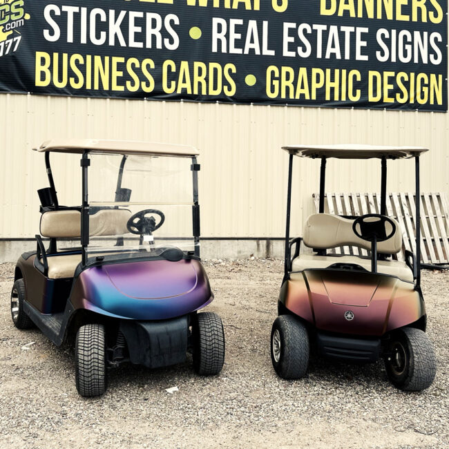 Golf Carts satin iridescent1